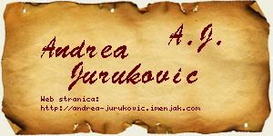Andrea Juruković vizit kartica